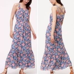 Loft strappy back boho maxi dress